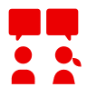 Networked relationships icon