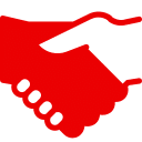 Two-way journalist relationships icon